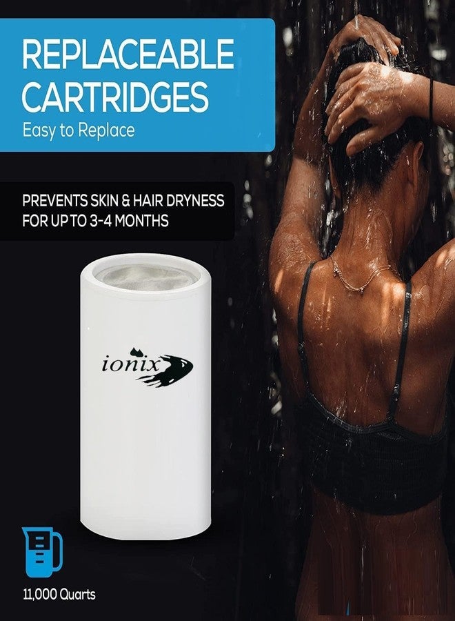 أيونيكس فلتر صنبور أيونيكس الذهبي متعدد الطبقات لتنعيم المياه | مُنعم مياه للحمام، فلتر صنبور للاستحمام للمياه العسرة (عبوة سوداء من قطعة واحدة) - Image 5